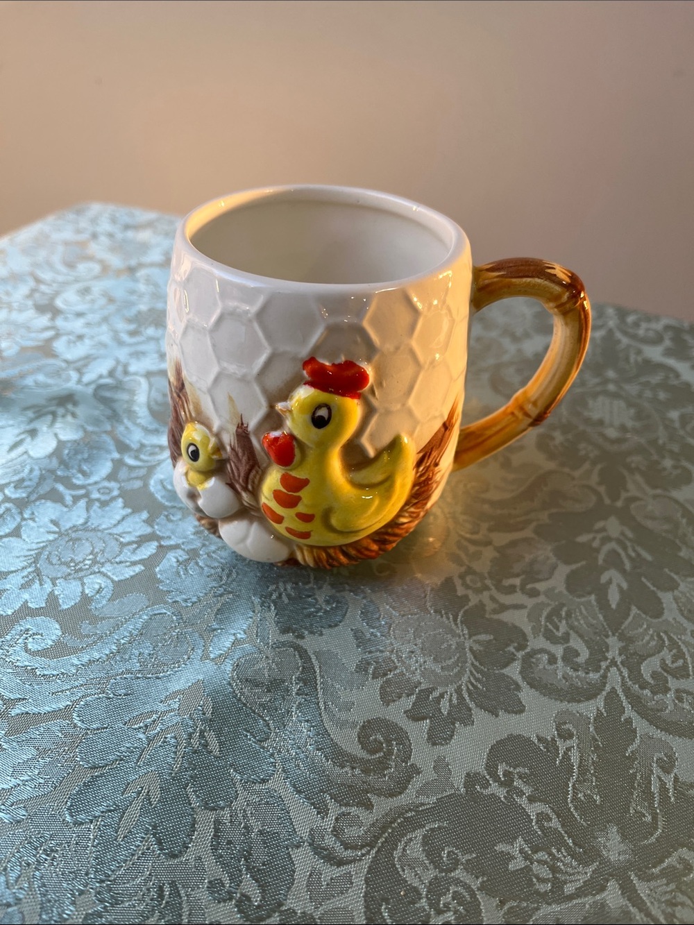 Vintage 1976 Sears Chicken Little Mug - Hatching Chick/Hen